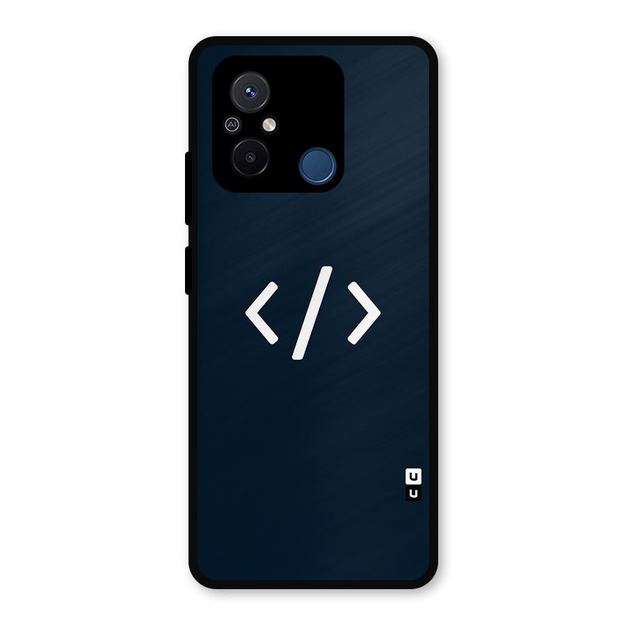 Programmers Style Symbol Metal Back Case for Poco C55