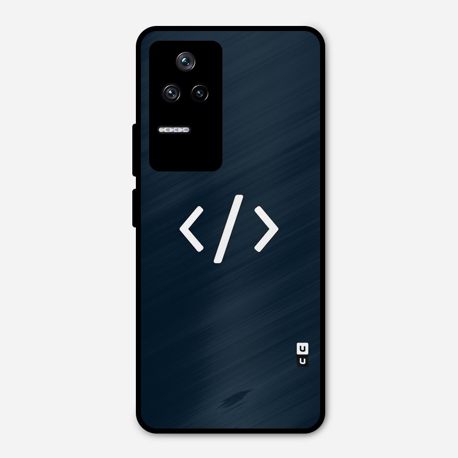 Programmers Style Symbol Metal Back Case for Poco F4 5G
