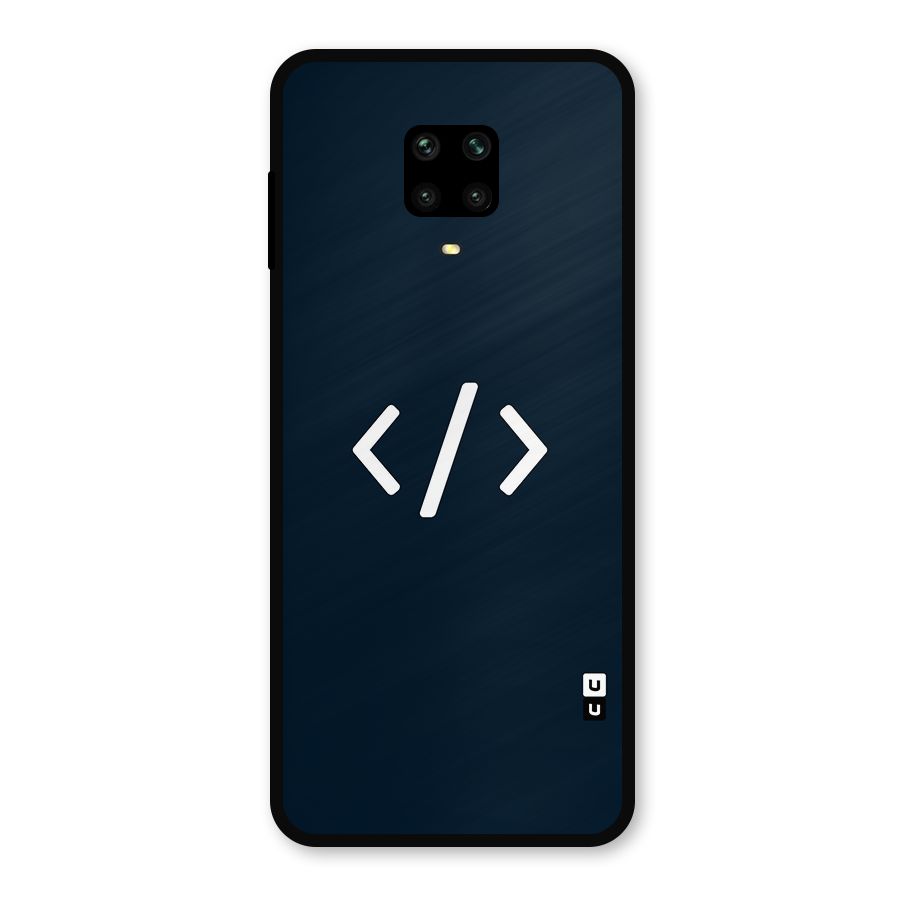 Programmers Style Symbol Metal Back Case for Poco M2 Pro
