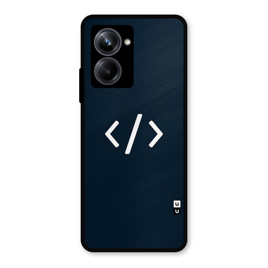 Programmers Style Symbol Metal Back Case for Realme 10 Pro