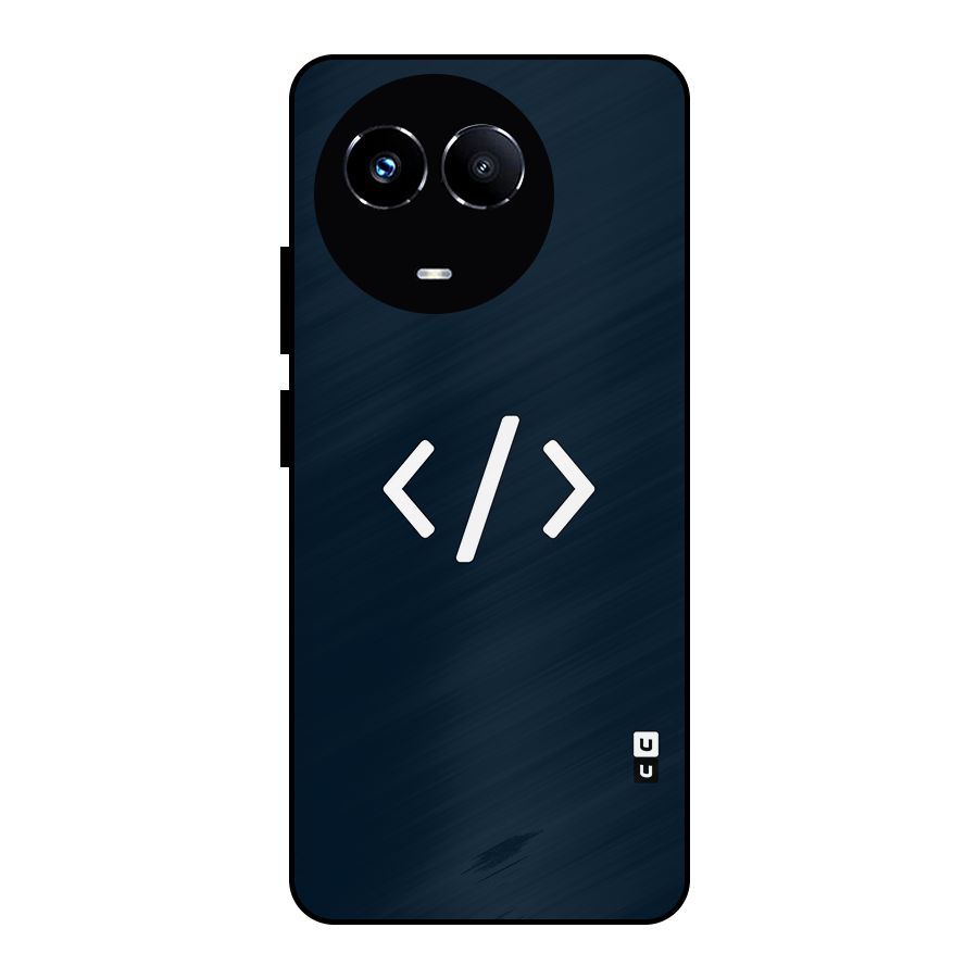 Programmers Style Symbol Metal Back Case for Realme 11X