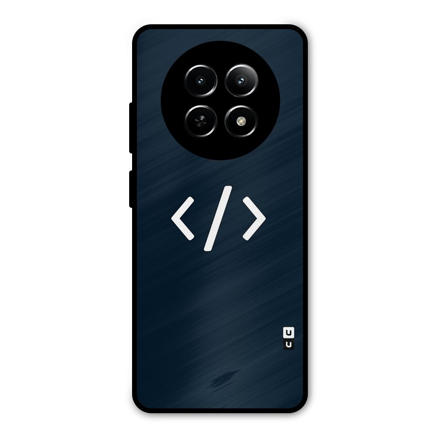 Programmers Style Symbol Metal Back Case for Realme 12x 5G