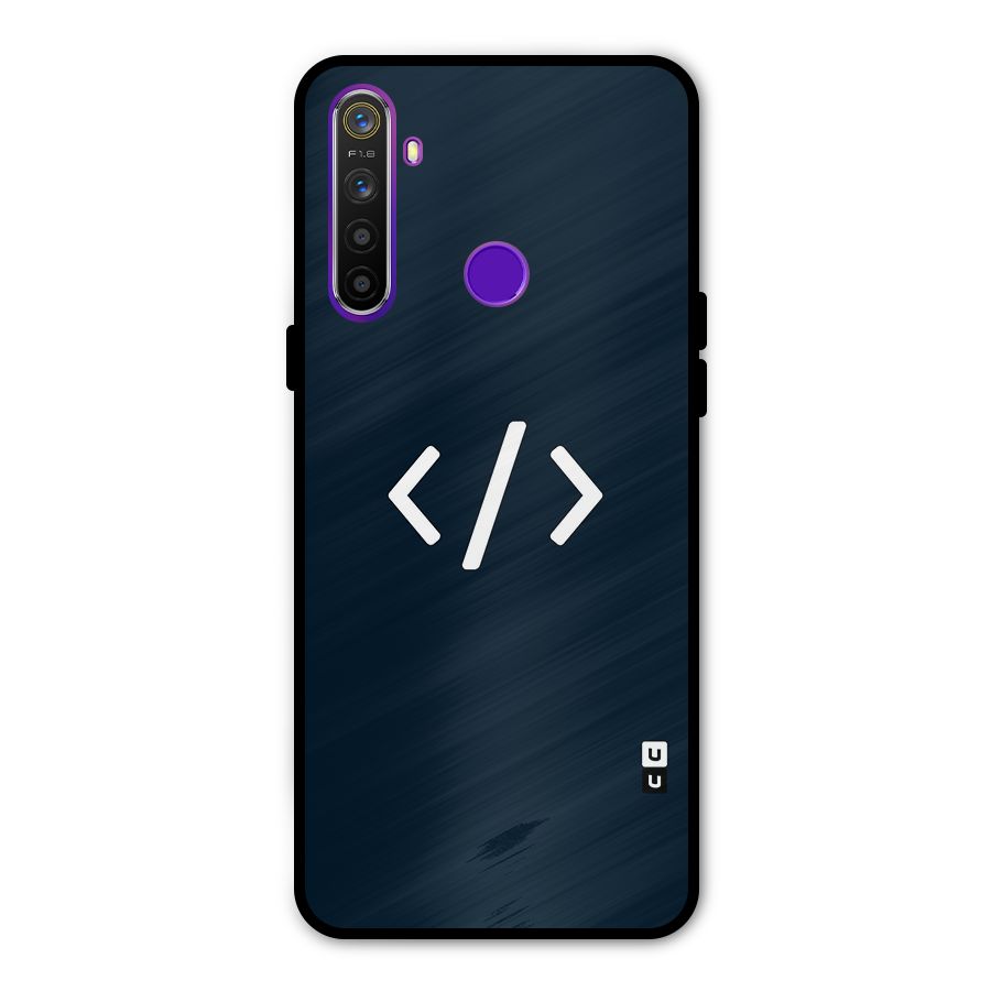 Programmers Style Symbol Metal Back Case for Realme 5