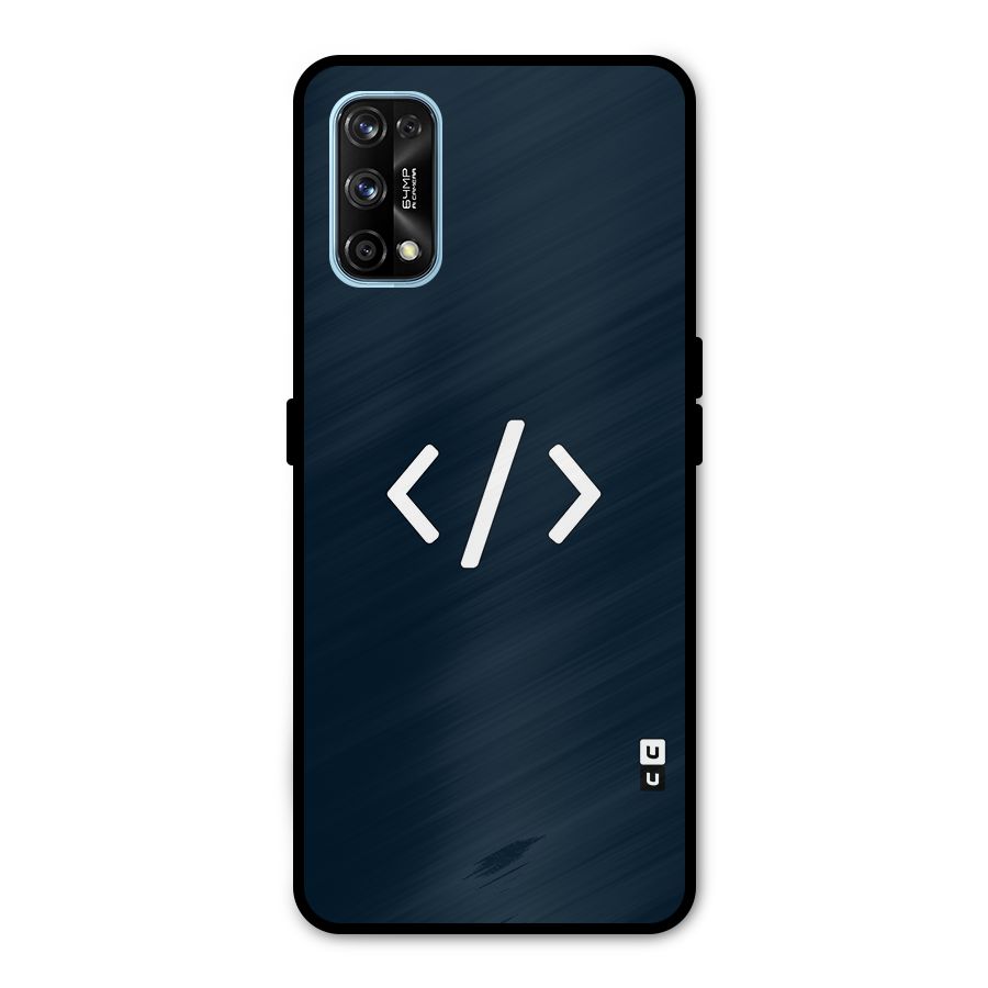 Programmers Style Symbol Metal Back Case for Realme 7 Pro