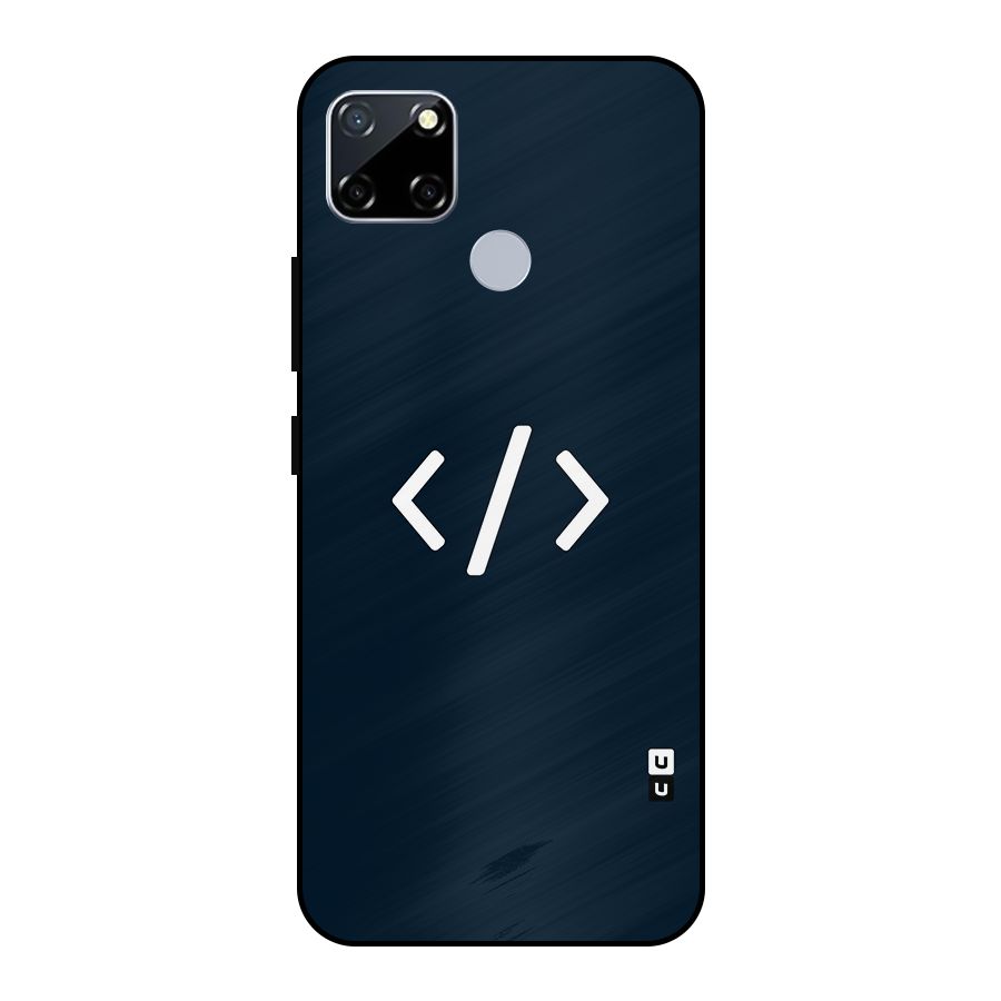 Programmers Style Symbol Metal Back Case for Realme Narzo 30A