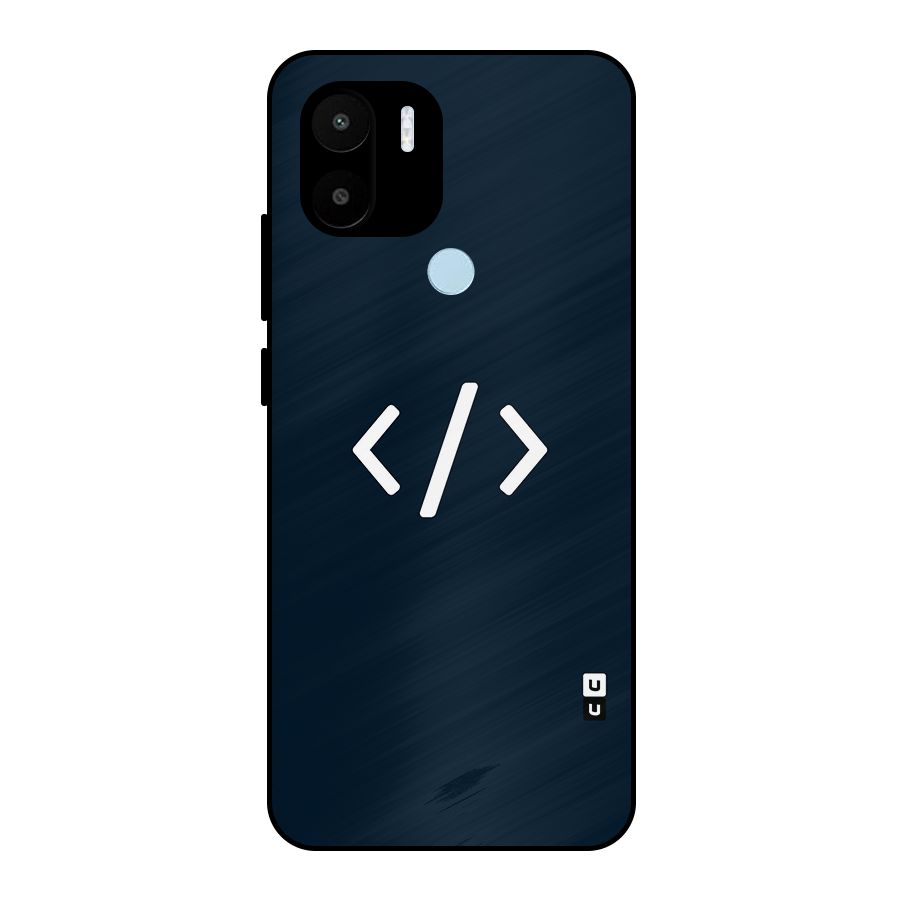 Programmers Style Symbol Metal Back Case for Redmi A1+