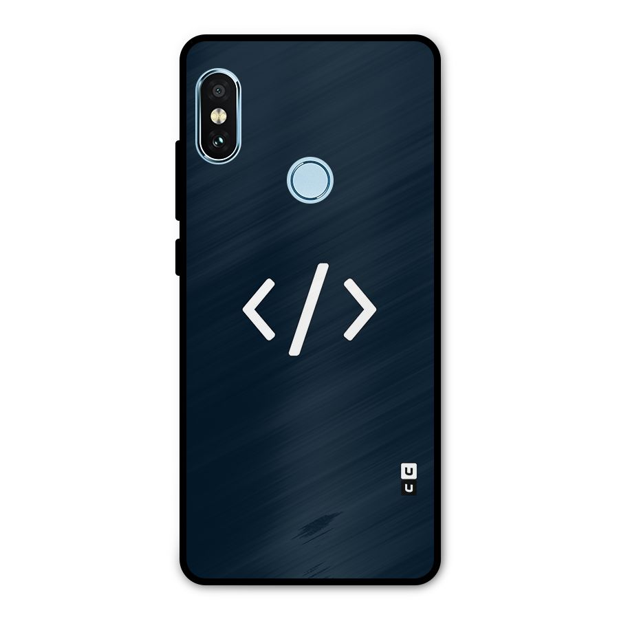 Programmers Style Symbol Metal Back Case for Redmi Note 5 Pro