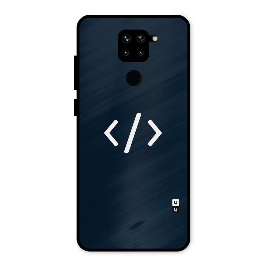 Programmers Style Symbol Metal Back Case for Redmi Note 9