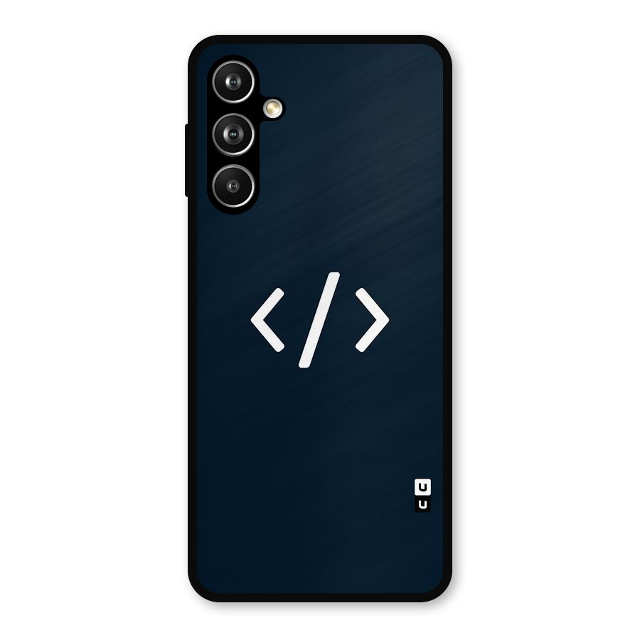 Programmers Style Symbol Metal Back Case for Samsung Galaxy M54