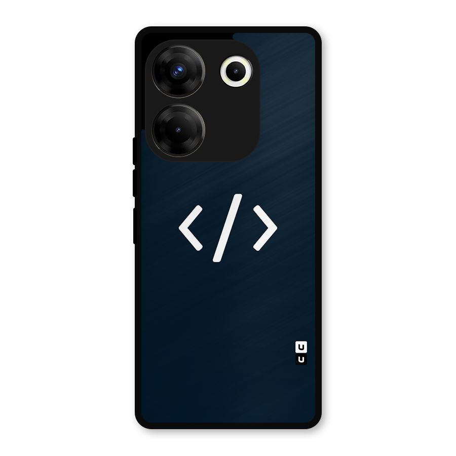Programmers Style Symbol Metal Back Case for Tecno Camon 20