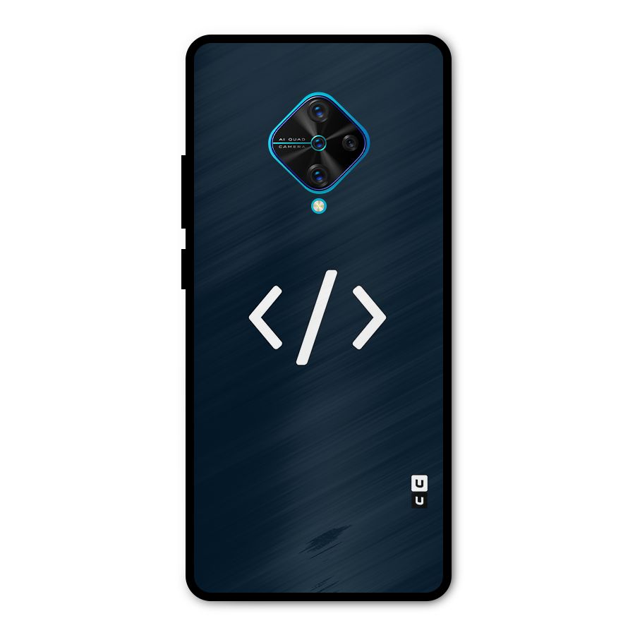 Programmers Style Symbol Metal Back Case for Vivo S1 Pro