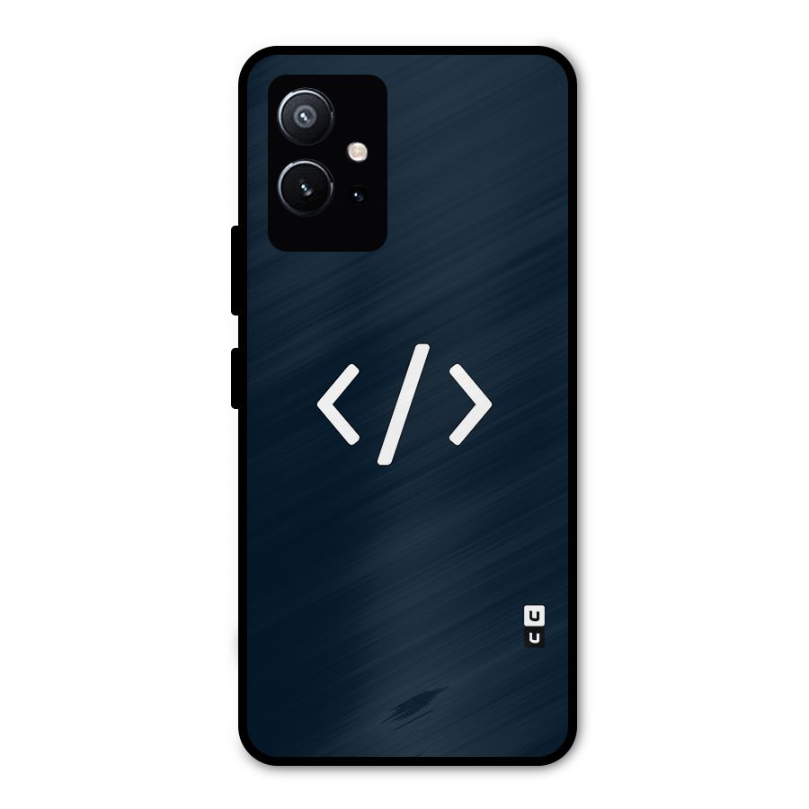 Programmers Style Symbol Metal Back Case for Vivo T1 5G