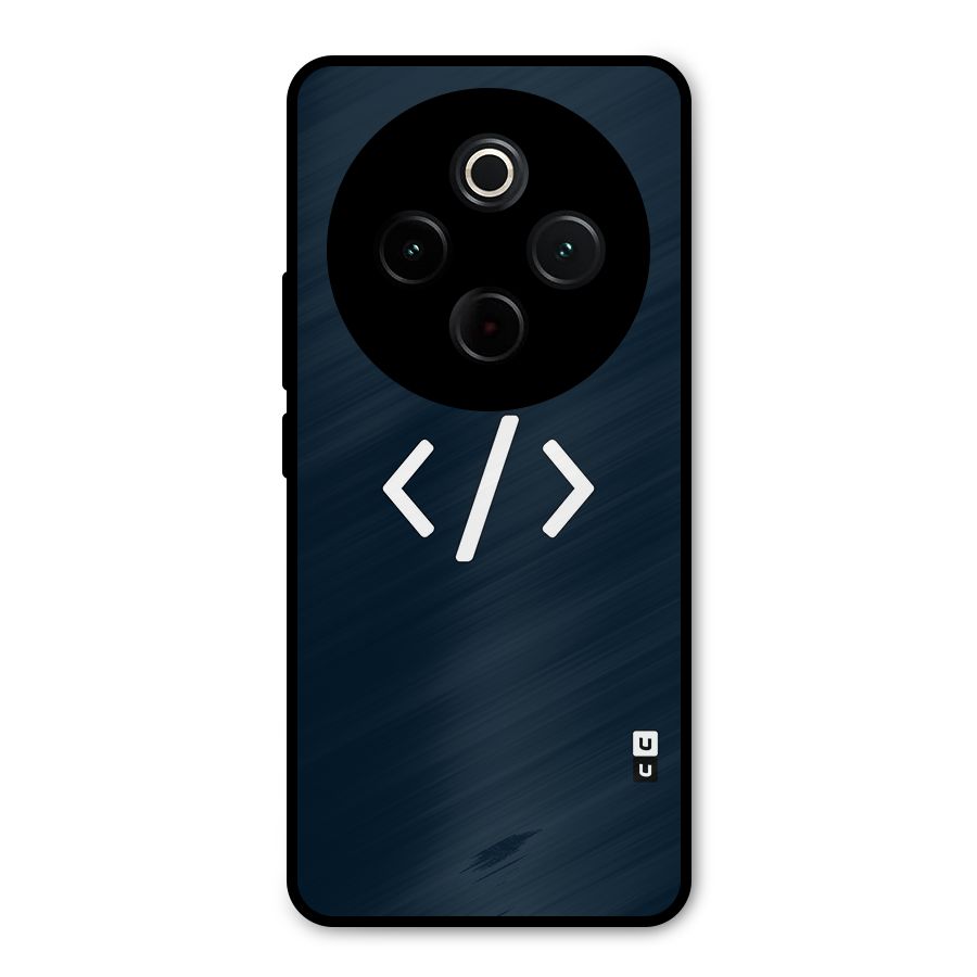 Programmers Style Symbol Metal Back Case for Vivo T4