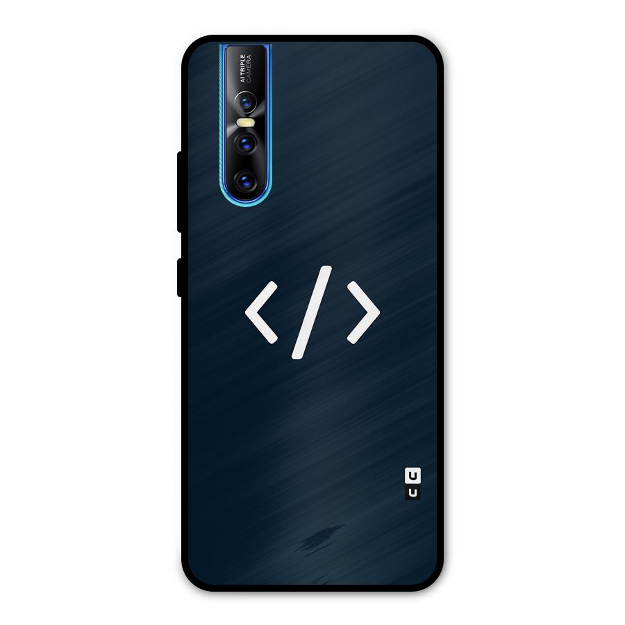 Programmers Style Symbol Metal Back Case for Vivo V15 Pro