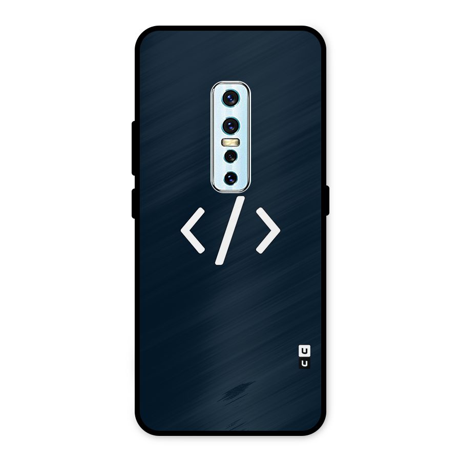 Programmers Style Symbol Metal Back Case for Vivo V17 Pro