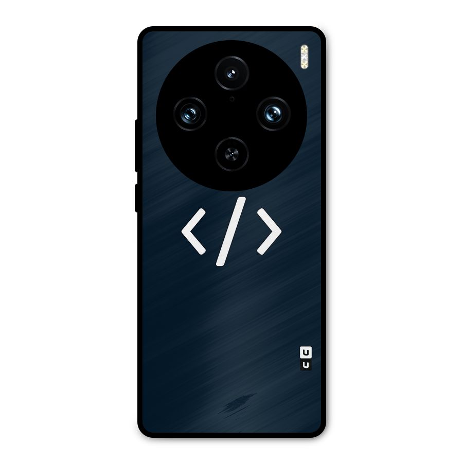 Programmers Style Symbol Metal Back Case for Vivo X100 Pro