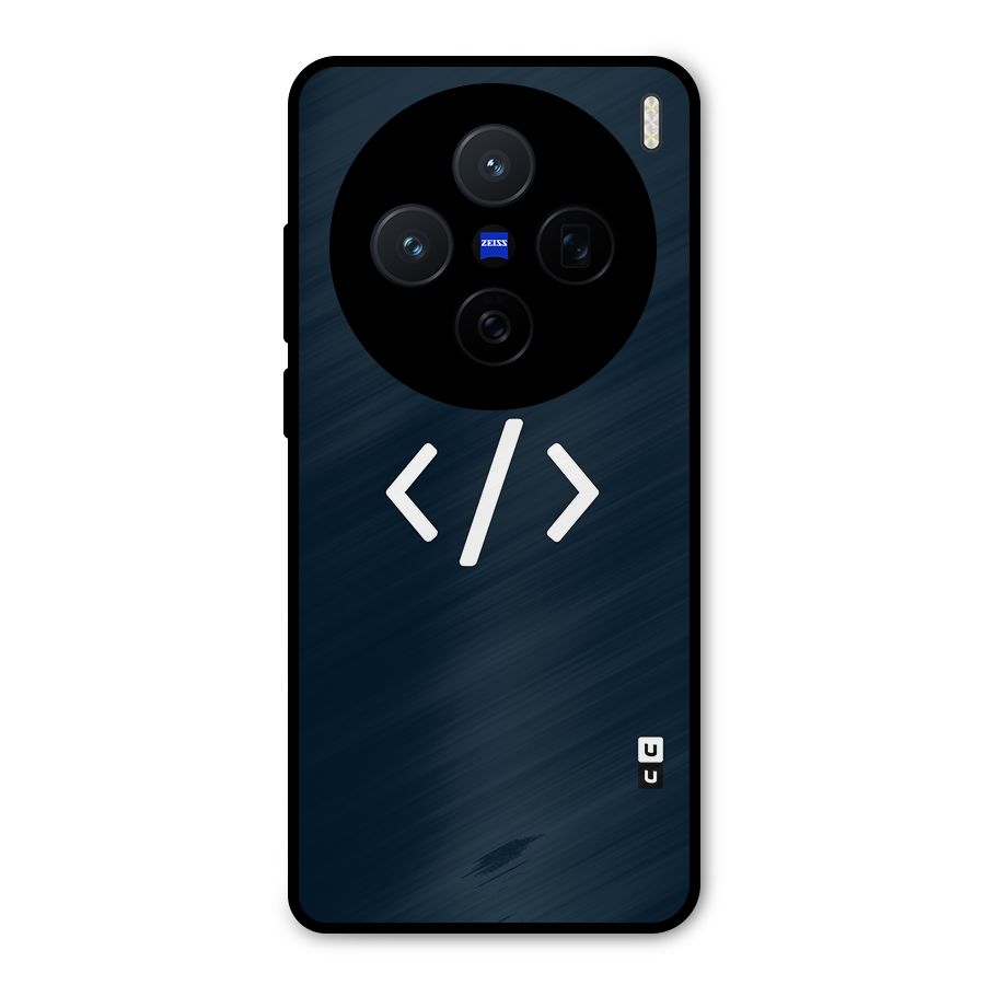 Programmers Style Symbol Metal Back Case for Vivo X200