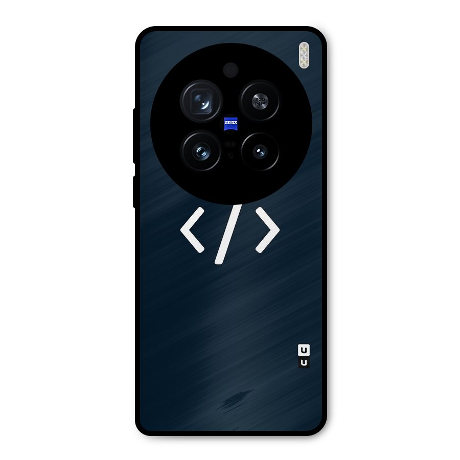 Programmers Style Symbol Metal Back Case for Vivo X200 Pro