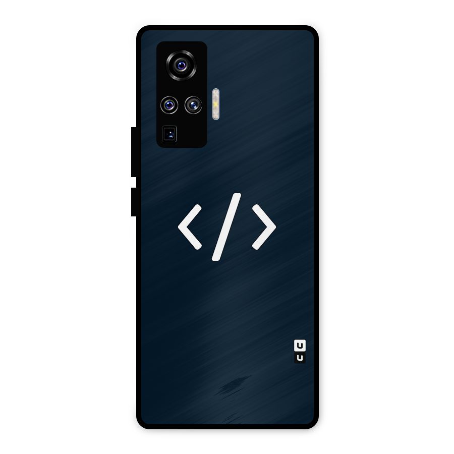 Programmers Style Symbol Metal Back Case for Vivo X50 Pro