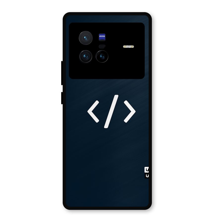 Programmers Style Symbol Metal Back Case for Vivo X80