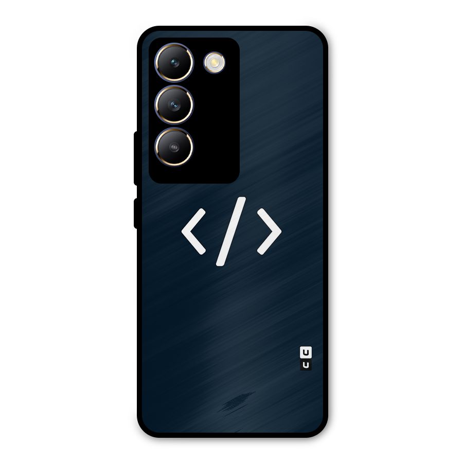Programmers Style Symbol Metal Back Case for Vivo Y200e