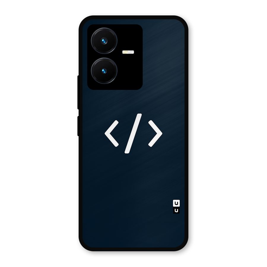 Programmers Style Symbol Metal Back Case for Vivo Y22