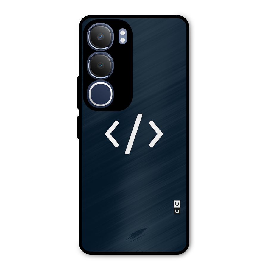 Programmers Style Symbol Metal Back Case for Vivo Y29