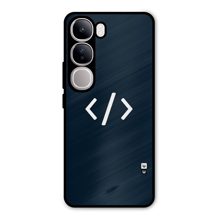 Programmers Style Symbol Metal Back Case for Vivo Y300