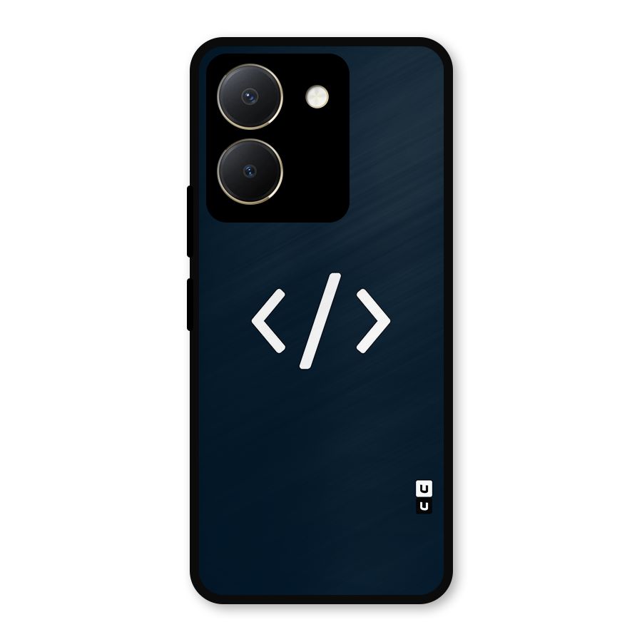 Programmers Style Symbol Metal Back Case for Vivo Y36