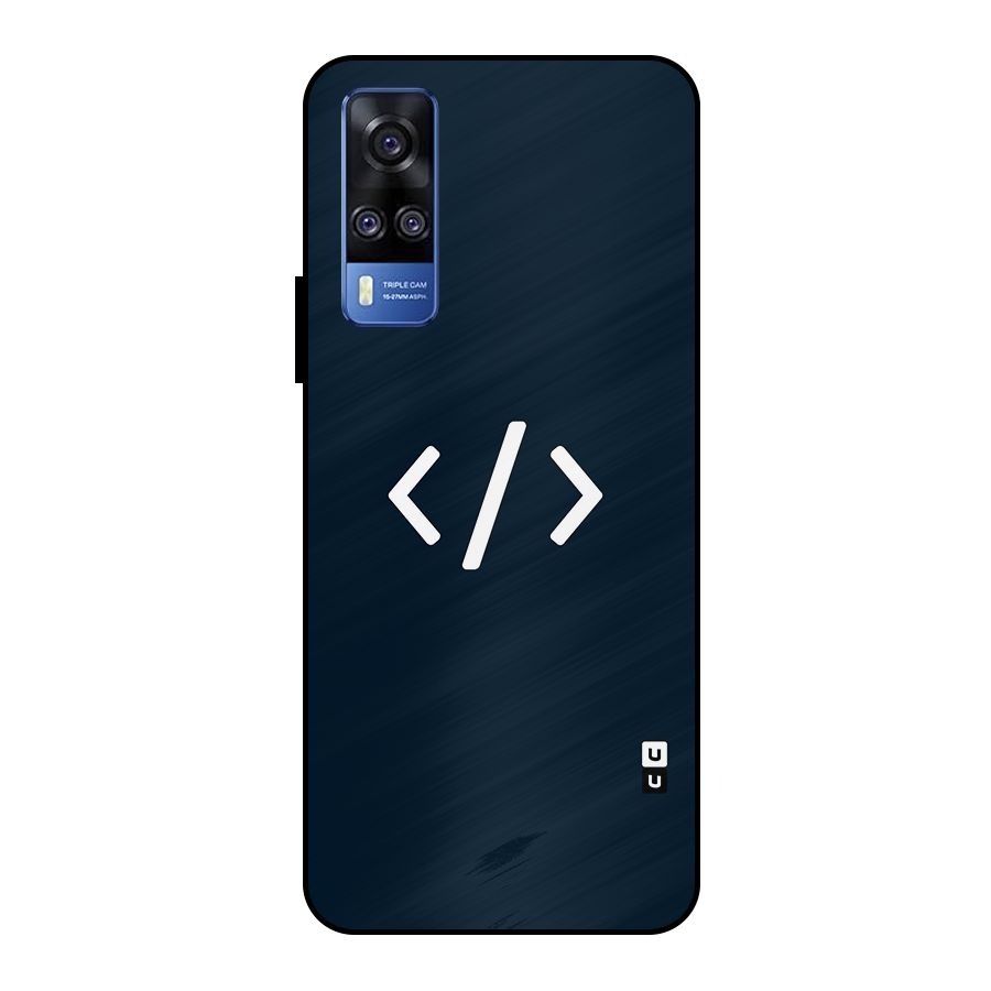 Programmers Style Symbol Metal Back Case for Vivo Y51