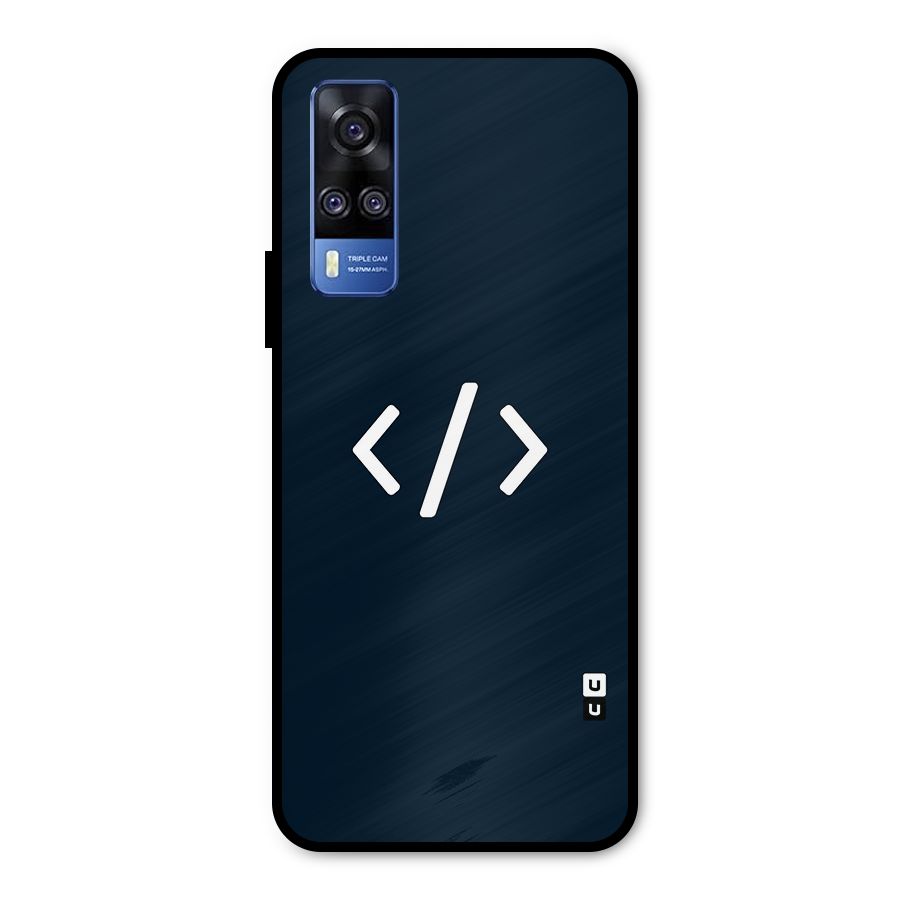 Programmers Style Symbol Metal Back Case for Vivo Y51A