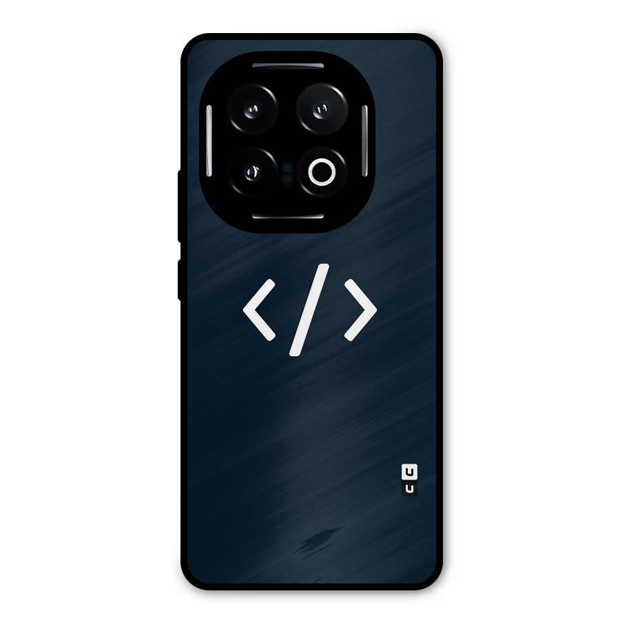 Programmers Style Symbol Metal Back Case for iQOO 13