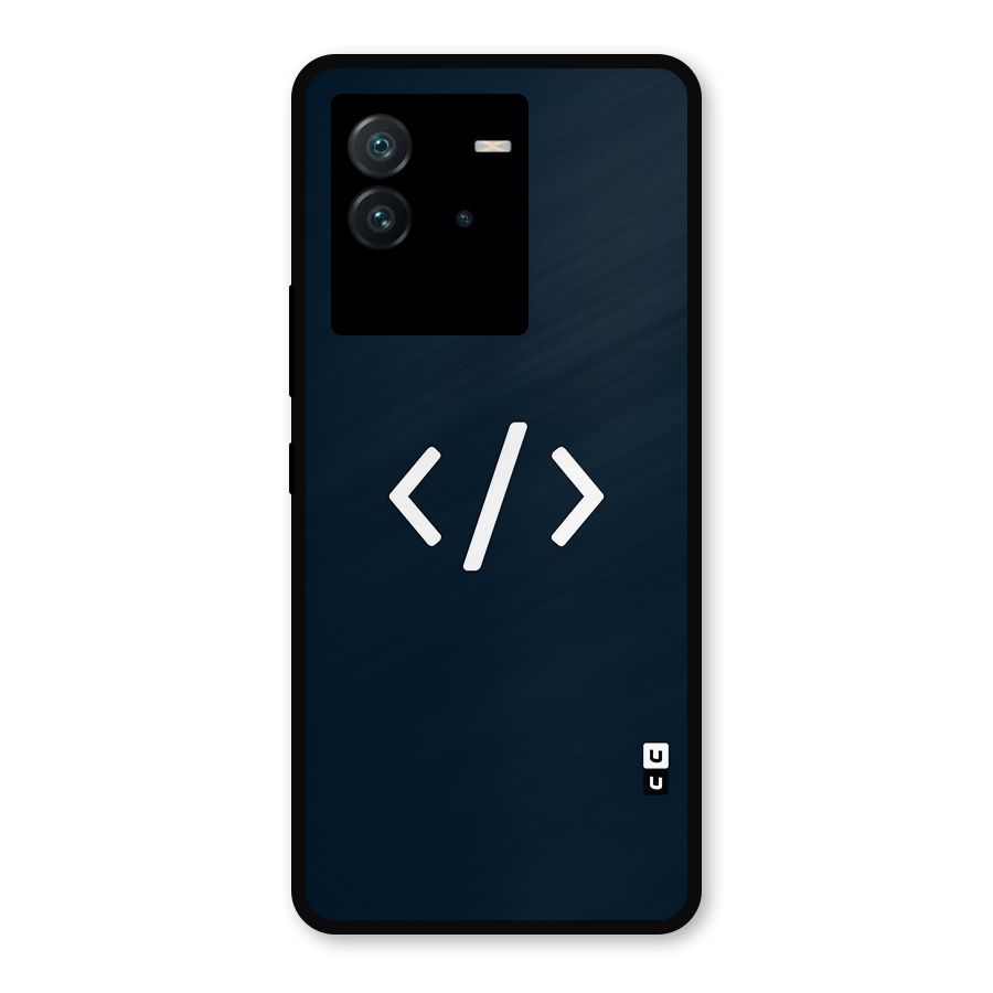 Programmers Style Symbol Metal Back Case for iQOO Neo 6 5G
