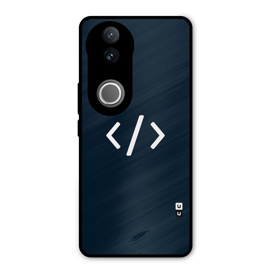 Programmers Style Symbol Metal Back Case for iQOO Z10R