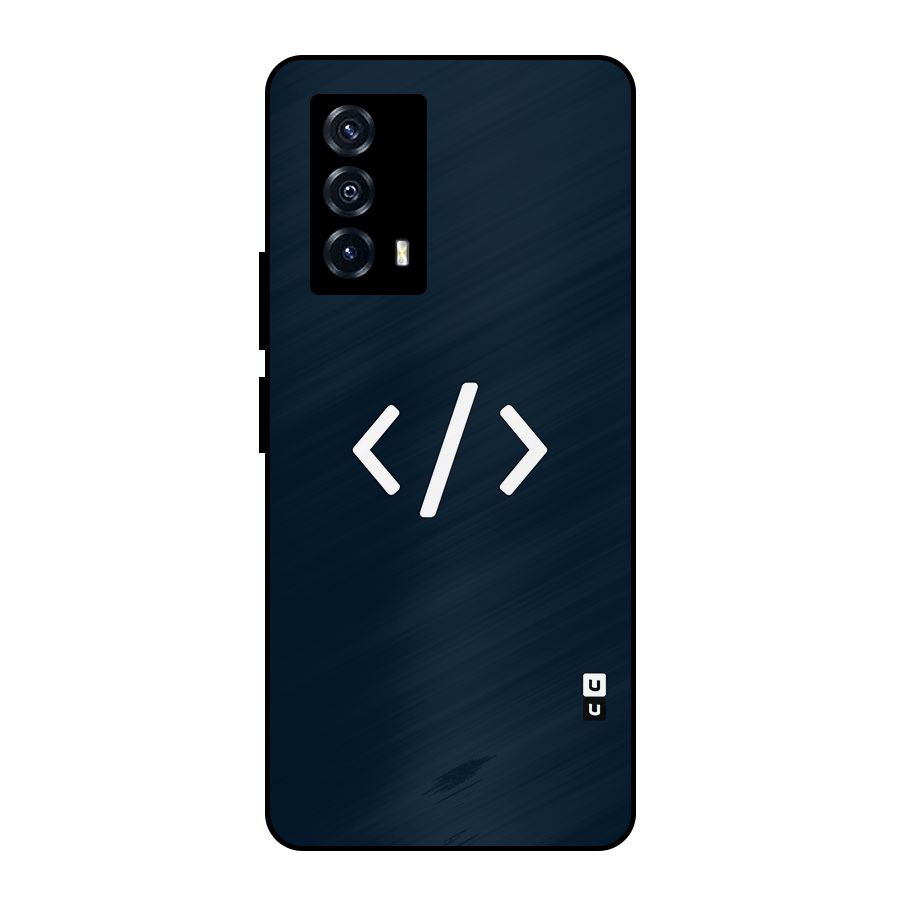 Programmers Style Symbol Metal Back Case for iQOO Z5