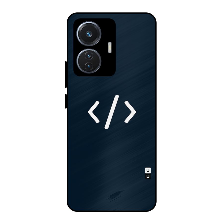 Programmers Style Symbol Metal Back Case for iQOO Z6 44W