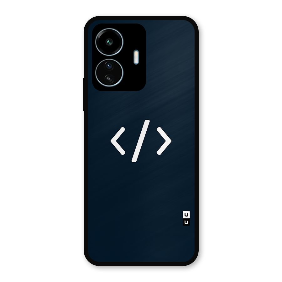 Programmers Style Symbol Metal Back Case for vivo iQOO Z6 Lite 5G