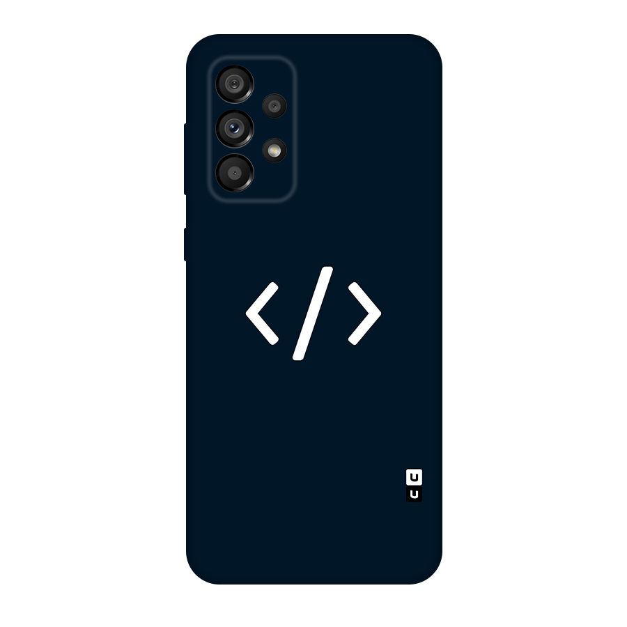 Programmers Style Symbol Original Polycarbonate Back Case for Galaxy A73 5G