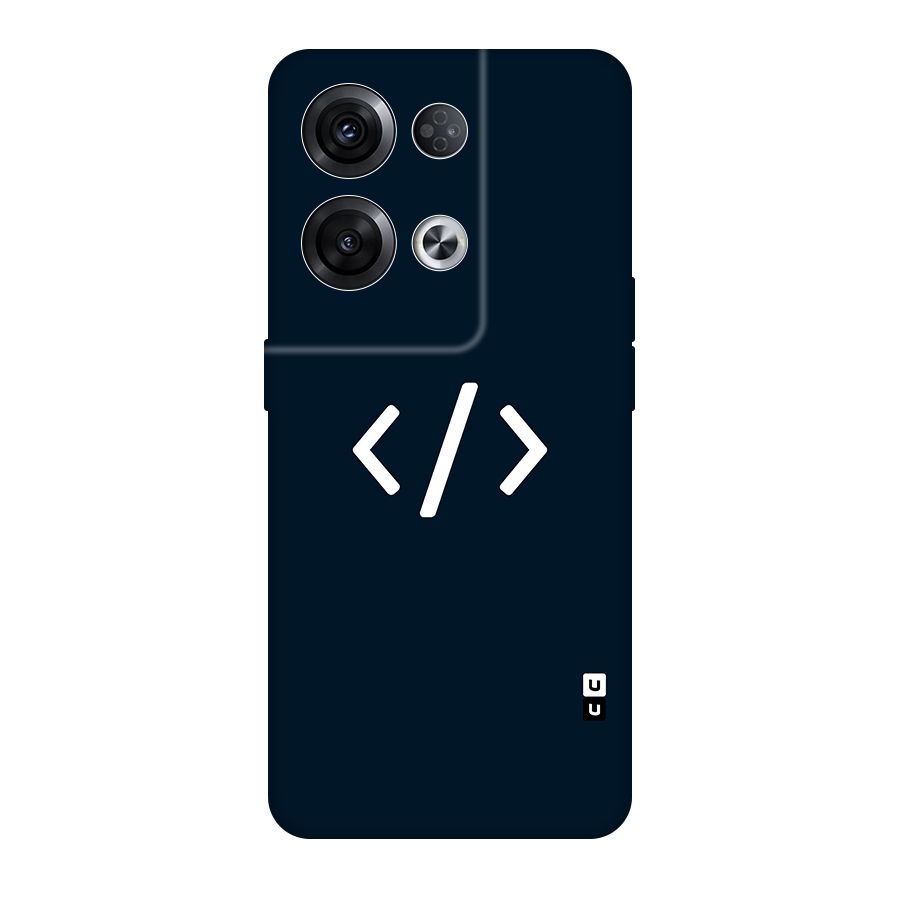 Programmers Style Symbol Original Polycarbonate Back Case for Oppo Reno8 Pro 5G