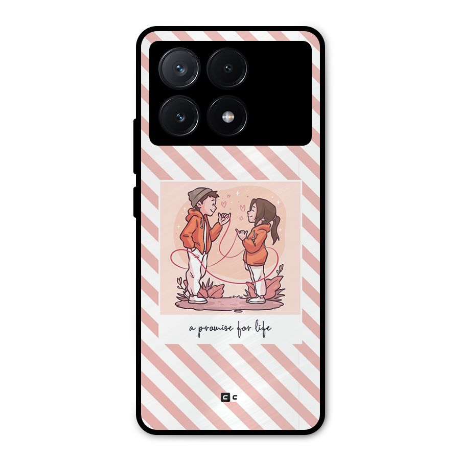 Promise For Life Metal Back Case for Poco X6 Pro