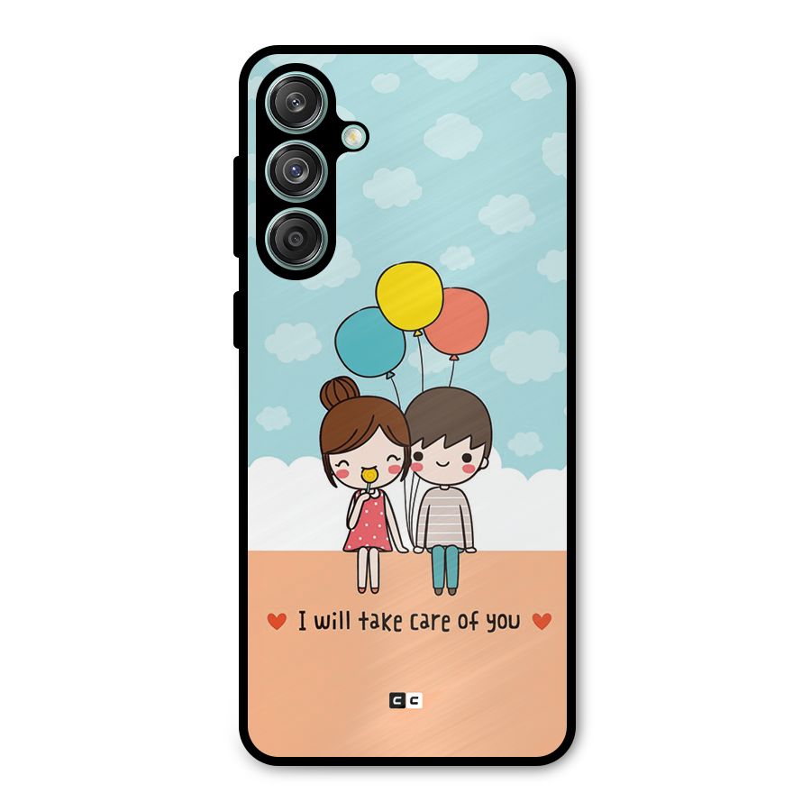 Promise To Care Metal Back Case for Galaxy M55 5G