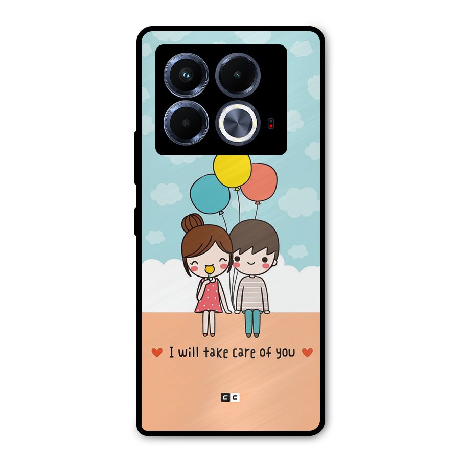 Promise To Care Metal Back Case for Infinix Note 40 5G