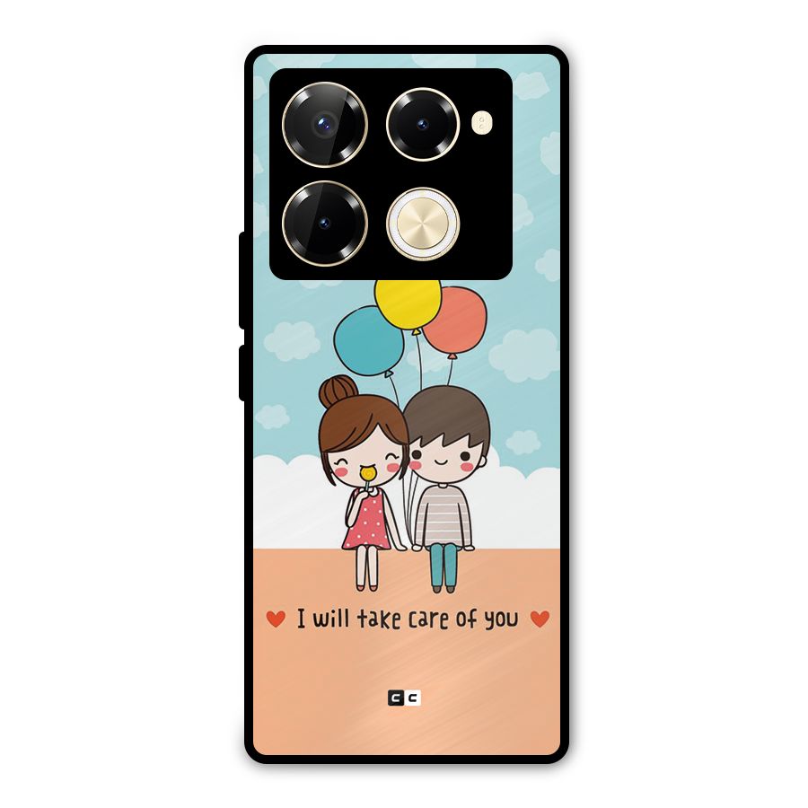 Promise To Care Metal Back Case for Infinix Note 40 Pro Plus