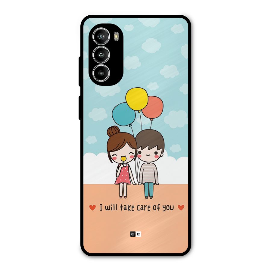 Promise To Care Metal Back Case for Moto G52