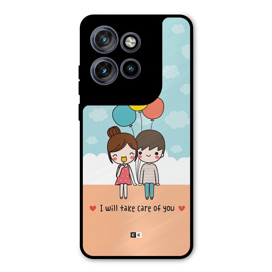Promise To Care Metal Back Case for Motorola Edge 50 Neo