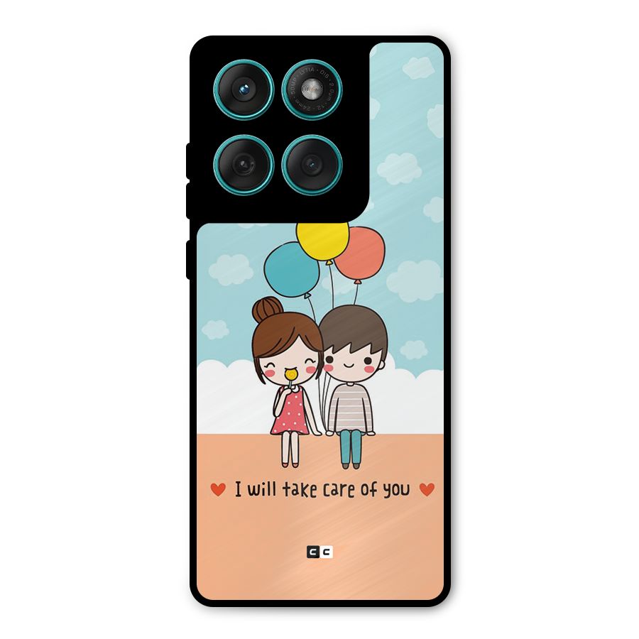 Promise To Care Metal Back Case for Motorola Edge 60 Fusion