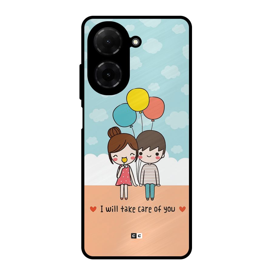 Promise To Care Metal Back Case for Redmi A5 4G