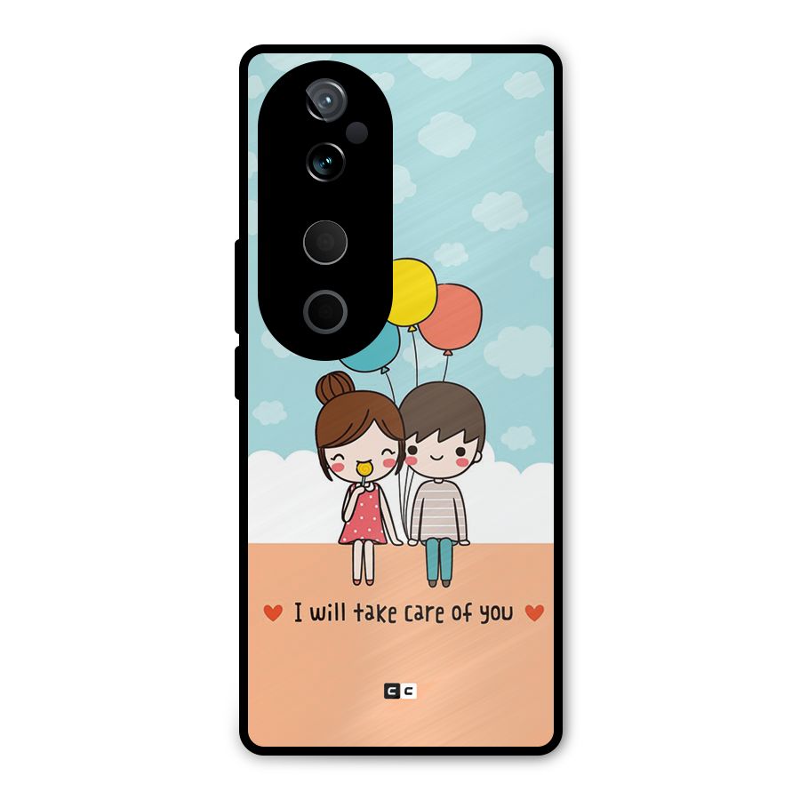 Promise To Care Metal Back Case for Vivo T3 Ultra