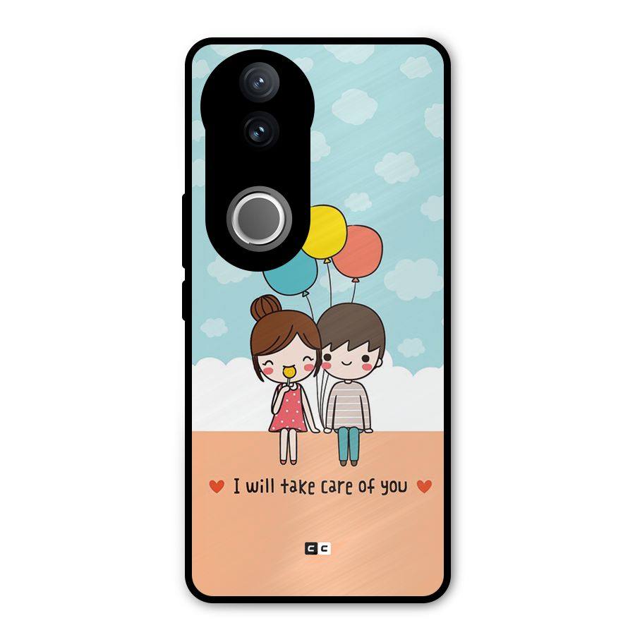 Promise To Care Metal Back Case for Vivo V50e