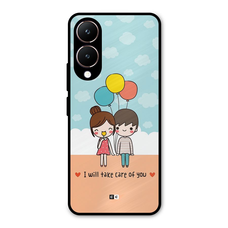 Promise To Care Metal Back Case for Vivo Y28
